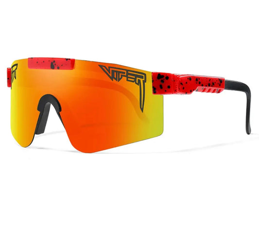 Black/red design pit vipers with Florida orange visors