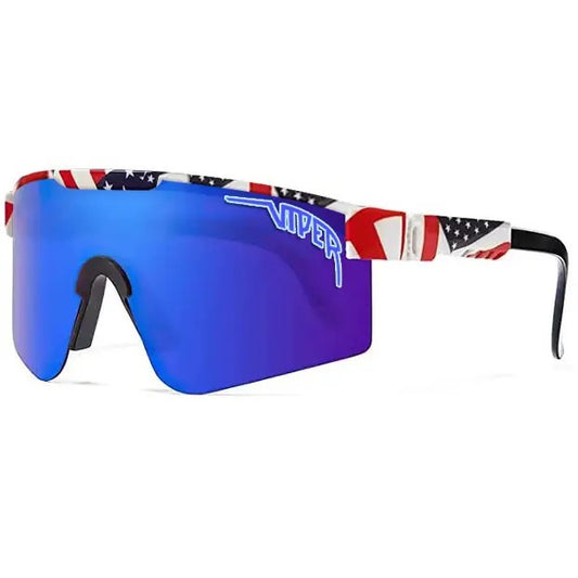 America flag design pit vipers with deep blue water visors